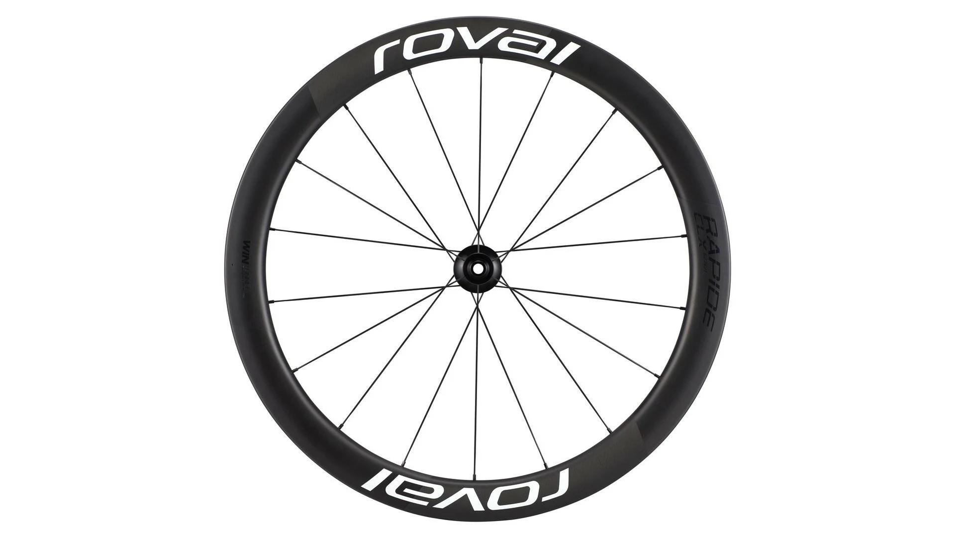 Roval Rapide CLX II Rennrad Vorderrad Specialized Satin Carbon/Glanz Weiß 4 Roval Rapide CLX II Rennrad Vorderrad Specialized Satin Carbon/Glanz Weiß – Bild 2