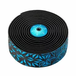 Specialized Supacaz Super Sticky Kush Star Fade Lenker Tonband Specialozed Neon Blau/Ano Blau Plugs
